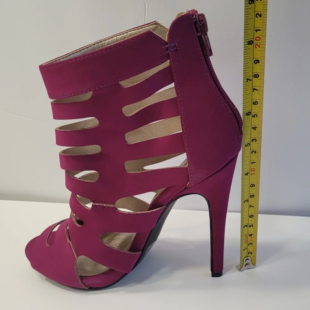 ❤️ QUPID GLEE - 16 MAGUENTA  NUBUCK . SIZE 7.5  COLOR: PINK 💓 NEW WITHOUT BOX. - Picture 4 of 11